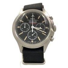 NAVAL Analog Watch Black VK63-V0B2 Used