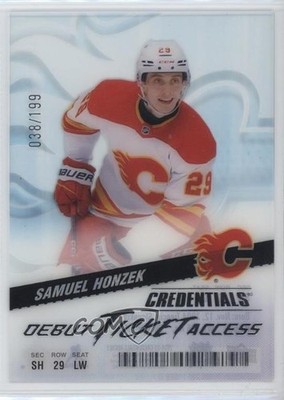 2024 Credentials Acetate Debut Ticket Access 38/199 Samuel Honzek Rookie RC 0yo8