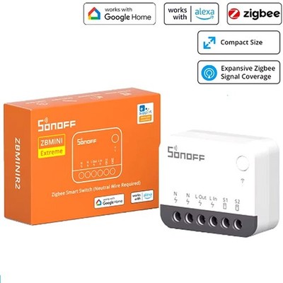 Sonoff Zigbee MiniR2 Extreme   2-Wege-Mini-Smart-Switch mit Neutralleiter
