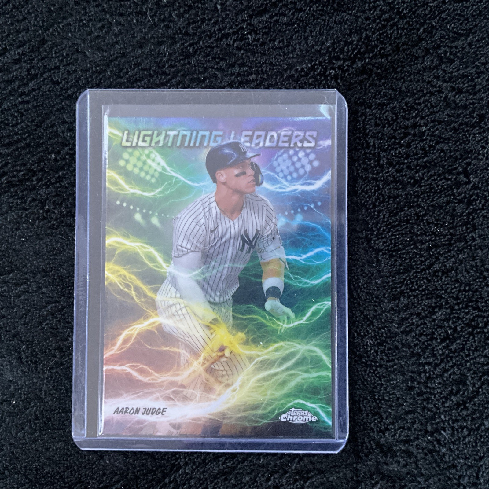 2025 Topps Chrome Baseball Lightning Leaders SSP Aaron Judge #LL-2 Yankees