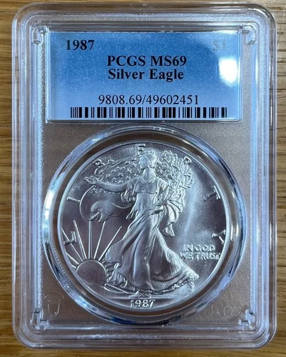 $1 - 1987 American Silver Eagle - PCGS MS69