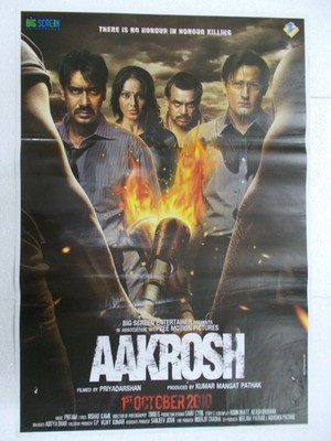 Aakrosh 2010 Ajay DeVGan Akshay Khanna Bipasha Basu Rare POSTer Bollywood Film