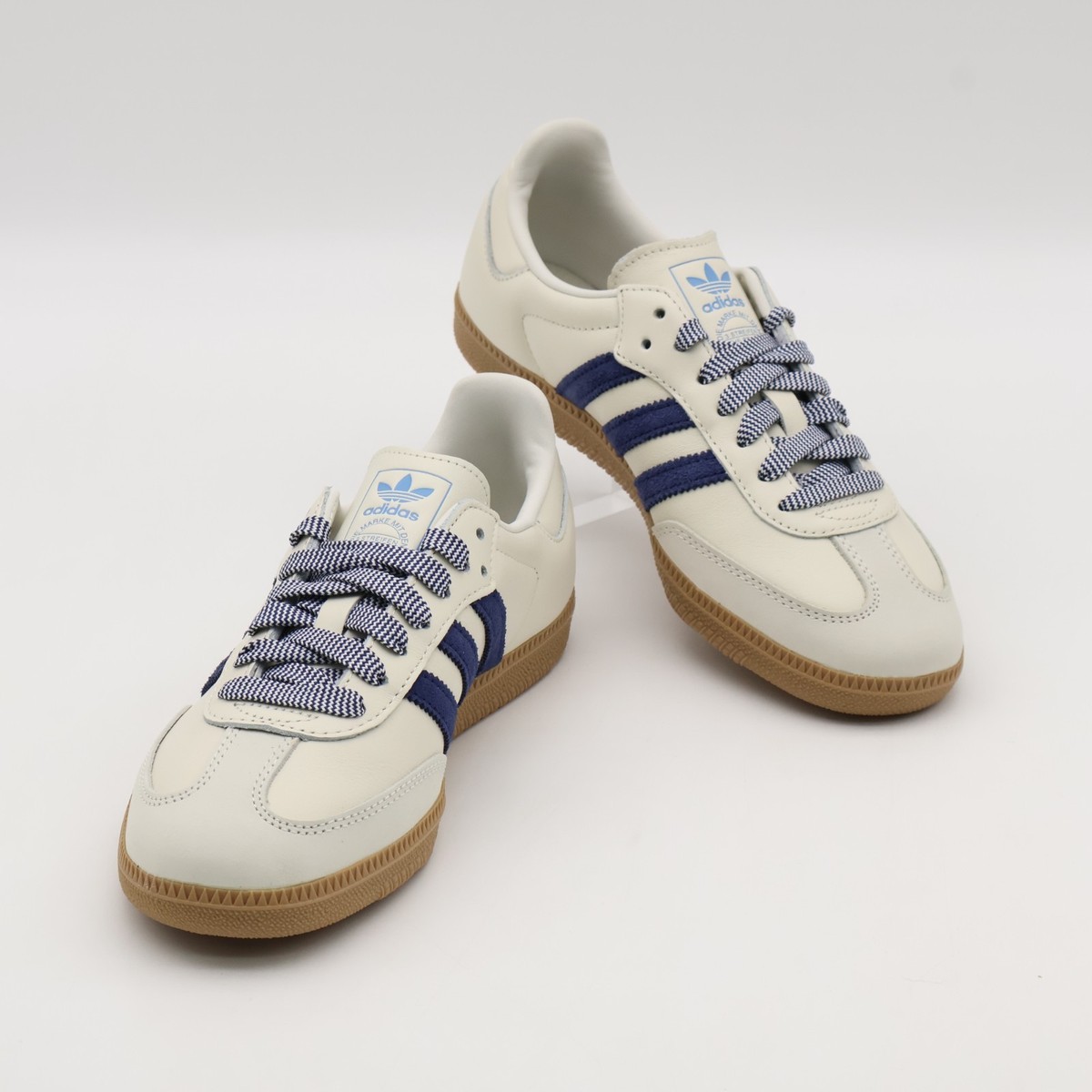JI3907 adidas Originals Samba OG Off White Dark Blue Clear Sky 