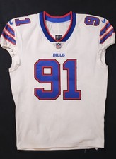PHOTO MATCHED 2022 ED OLIVER BUFFALO BILLS GAME WORN JERSEY TEAM COA VS KC