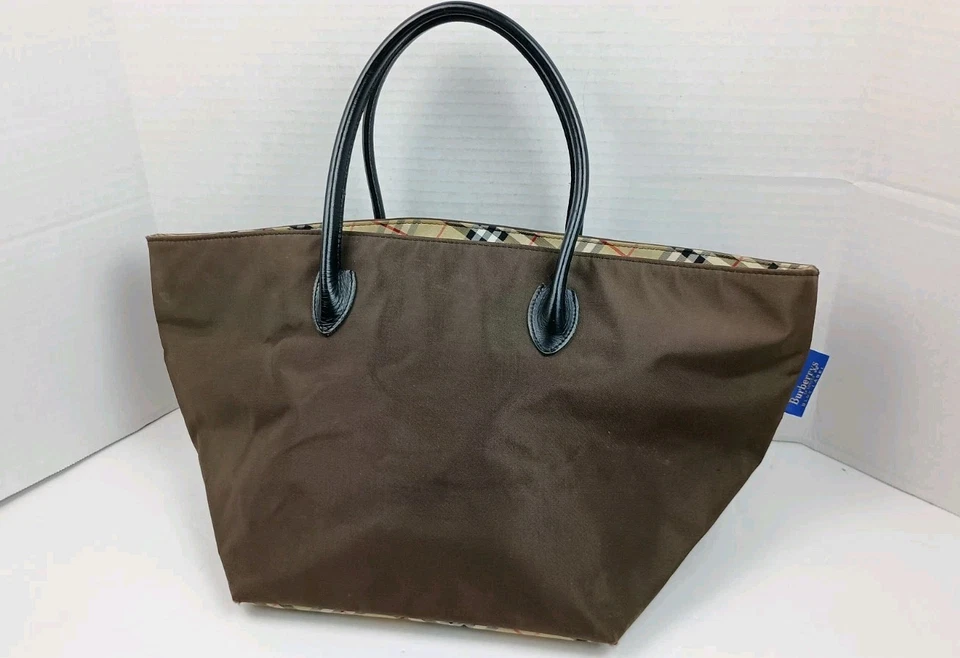 Сумка с короткими ручками Burberry Blue Label Nova клетчатая коричневая сумка сумочка сумочка - Изображение 3 из 4