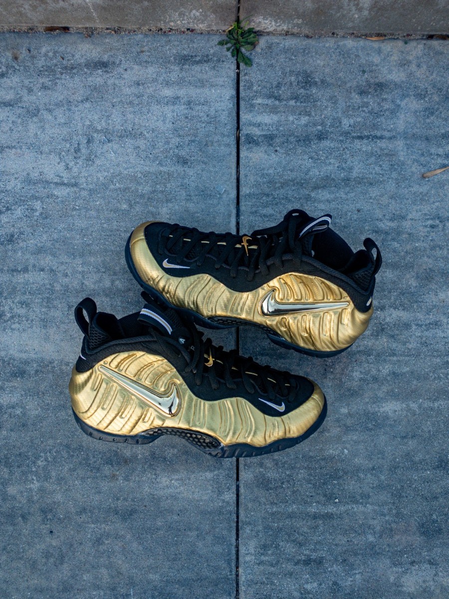 Size 9 - Nike Air Foamposite Pro Metallic Gold 624041-701