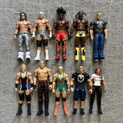 WWE Mattel Basic Action Figure Lot John Cena, Kane, Dolph Ziggler, Finlay, Kofi