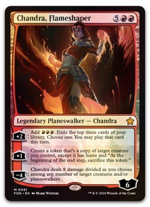 Chandra, Flameshaper [FDN] #81 Foil Mythic Rare MTG