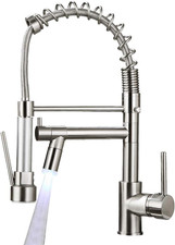 Commerical Kitchen Faucet with Sprayer,Single Handle Pull down Sprayer Kitchen S