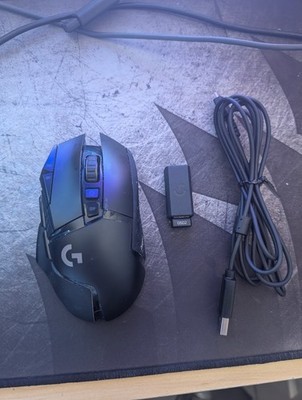 Logitech G502 Lightspeed Wireless Gaming Mouse + Receiver + Cable   Tested