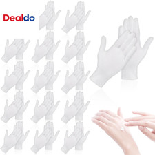 36 Pcs White Cotton Gloves for Dry Hands Sleeping, Men Women Soft Sleep Gloves f