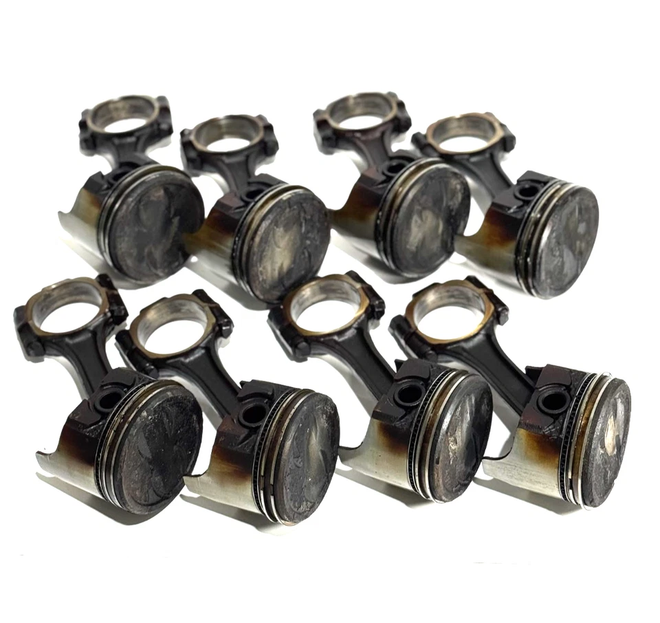 1993 GMC / CHEVY C / K 1500 2500 305 5.0L V8 PISTONS & CONNECTING RODS SET OF 8 - Image 2 of 4