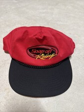 VTG 90 s Snap-On Racing Snapback Hat Black Rope