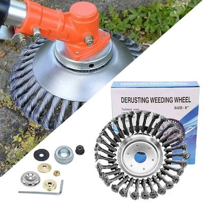 Grass Trimming Tools Steel Wire Wheel For String Trimmers Lawnmower USA