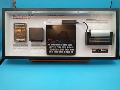 Vintage Sinclair ZX81 Complete System im 3D-Objektrahmen   Sammlerstück