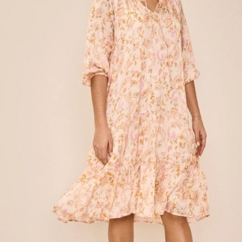 Mos Mosh Tinka Chintz Paisley Tiered Dress Size Small - Picture 4 of 16