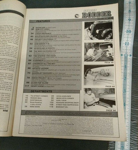 Street Rodder Magazine Build An Econo-Cruiser 350 September 1985 - Picture 3 of 4