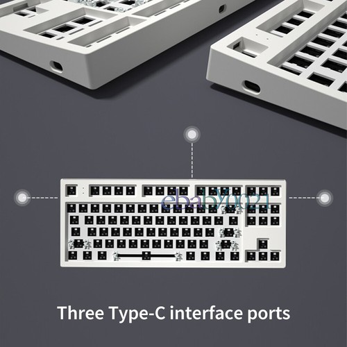 Kit de teclado mecánico FL CMMK MK870 TKL intercambiable en caliente hágalo usted mismo RGB inalámbrico 87 teclas - Imagen 5 de 19