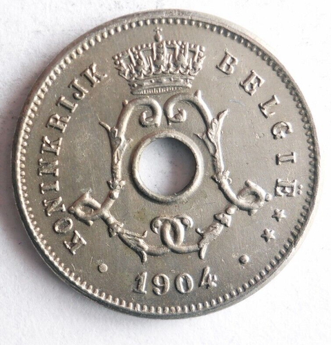 BÉLGICA 5 CÉNTIMOS 1904 - Excelente moneda - ENVÍO GRATUITO - Bin #720 - Imagen 2 de 2