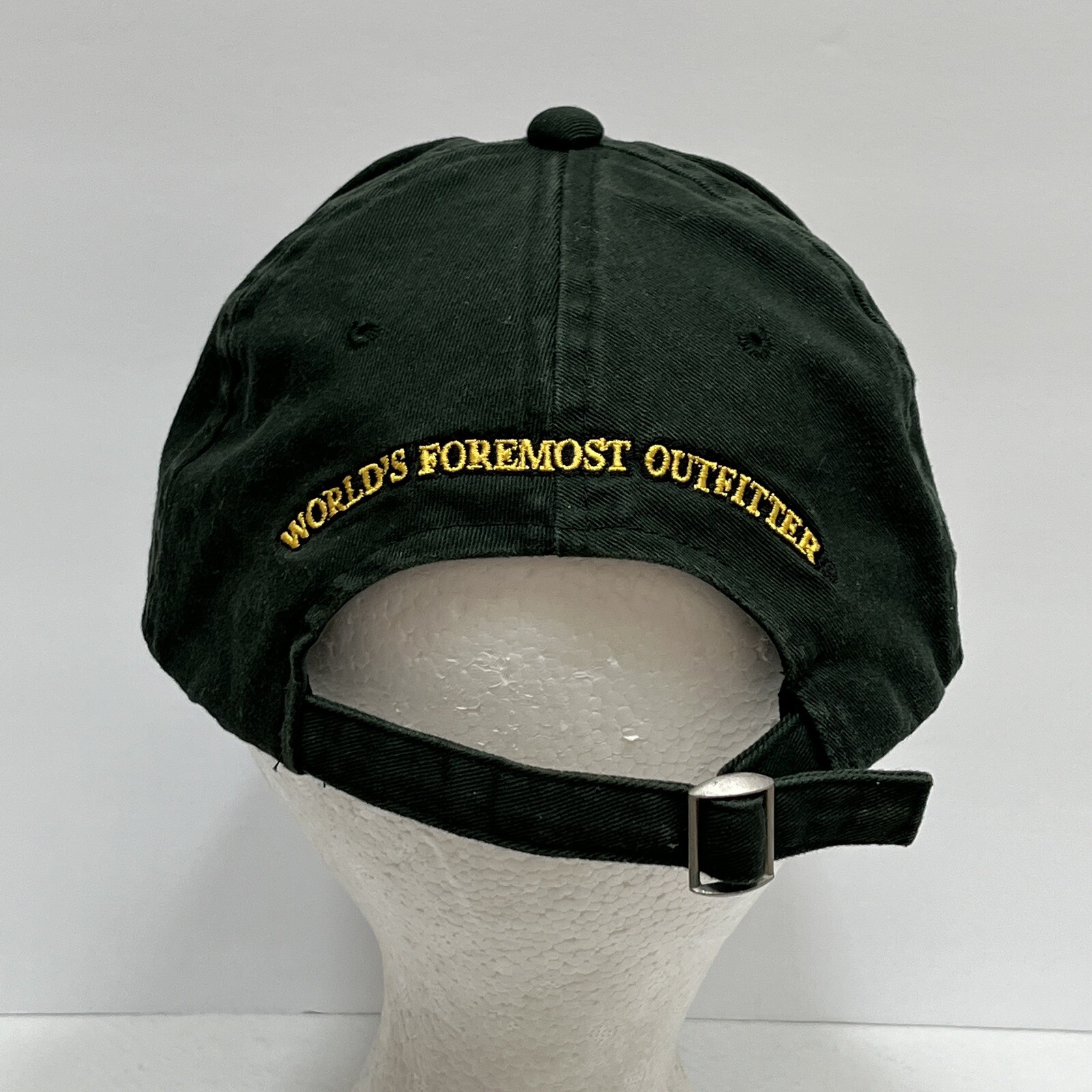 Cabela's Logo Hat Cap Strap Back Solid Green Adju… - image 4