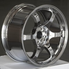 Circuit Csf1 18x9.5 5x114.3 25 Chrome Spun Forged Wheels Drift Fits 240sx 350z