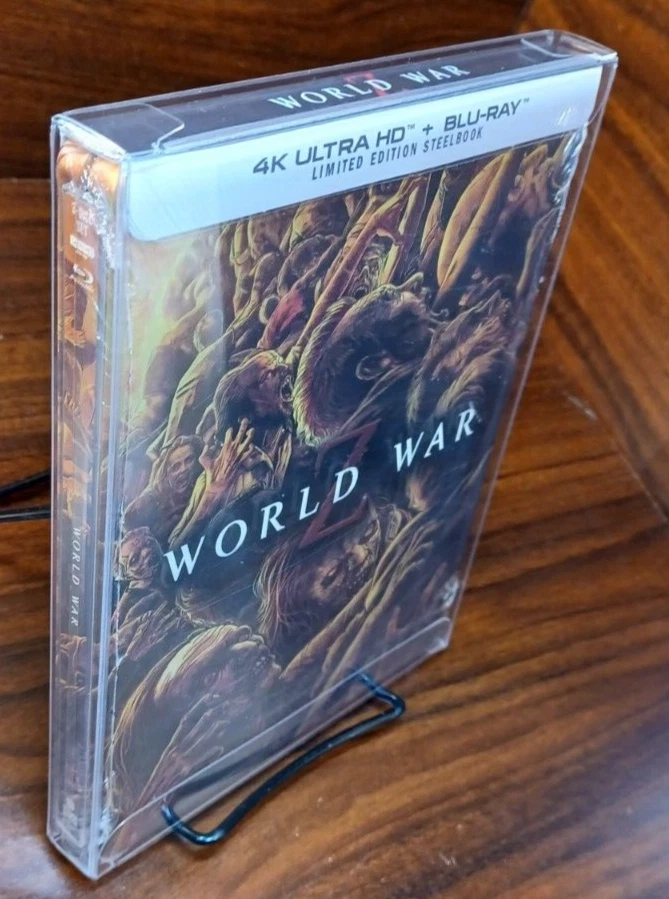 World War Z Steelbook (4K/Blu-ray)-NEW-w/PROTECTIVE SLEEVE-Free Box Shipping - Image 3 of 4