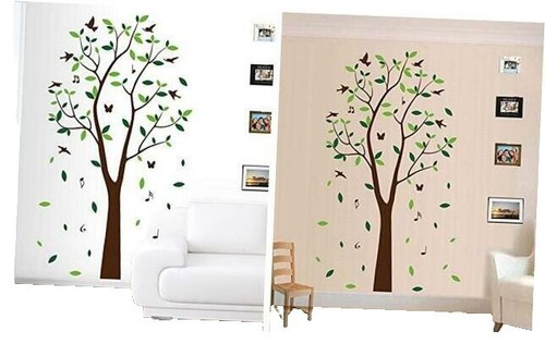 MODE HOME Family Tree Picture Frame Collage | 26x27 Inch Rustic Wall Decor | Holds 8 Photos (4x4 & 4x6) | Farmhouse Style
