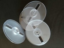 7" x 1/4" plastic tape reels 1 with brand new hinged boxes...GREAT LOW PRICE 