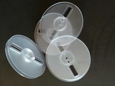 7" x 1/4" plastic tape reels (1) with brand new hinged boxes...GREAT LOW PRICE!!