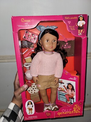 Our Generation Coco Posable 18'' Baking Doll & Storybook