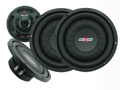 2x SoundXtreme ST-710 10'' 800W Max Power Slim/Shallow Mount Car Audio Subwoofer
