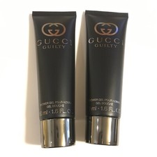 x2 Gucci Guilty Pour Homme Shower Gel For Men 50ml 1.6oz each NEW