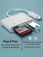 3 In 1 USB Female OTG Adapter With Charging And 3.5mm Headphone Audio