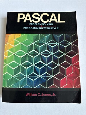 Pascal Problem Solving & programming With Style By William C Jones jr soft cover