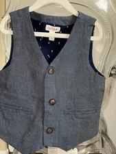 Cat & Jack 5T Kids Boys Navy Vest Button Formal