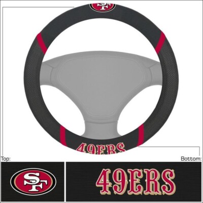 New NFL San Francisco 49ers Car Truck Embroidered Steering Wheel Cover