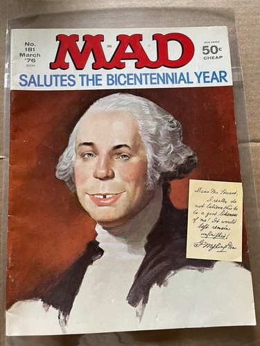 +++ MAD MAGAZINE #181 MARCH 1976 - BICENTENNIAL ISSUE VG Shipping included