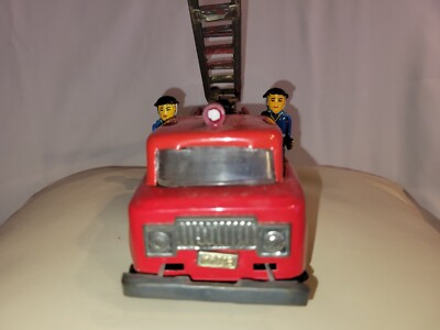Fire Truck, Vintage Tin, Friction with Siren and bells #MF-718. | eBay