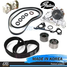 Timing Belt Tensioner V-Belt Kit w/ Water Pump Fits Hyundai Kia 3.5L V6 "G6CU"