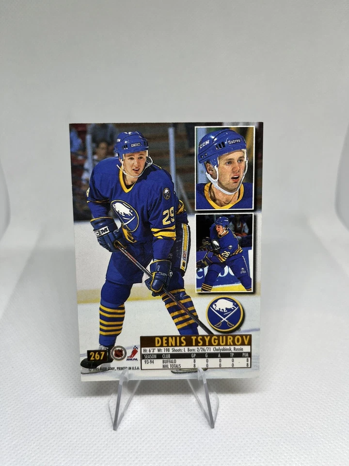 1994-95 Ultra- #267 Denis Tsygurov, Buffalo Sabres (RC). - Image 2 of 2