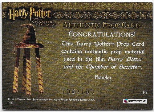 Harry Potter Chamber of Secrets Costume, Prop, or Card Set -- Choose from List - Picture 41 of 55