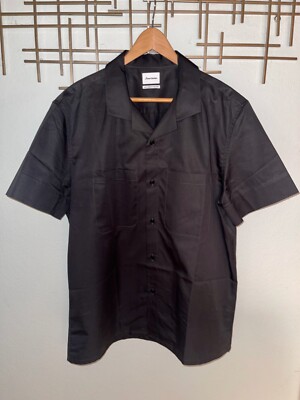 H&M + Hart Denton /Nyden Men's NWOT Gray Minimalist Camp/Hawaiian S/S Shirt