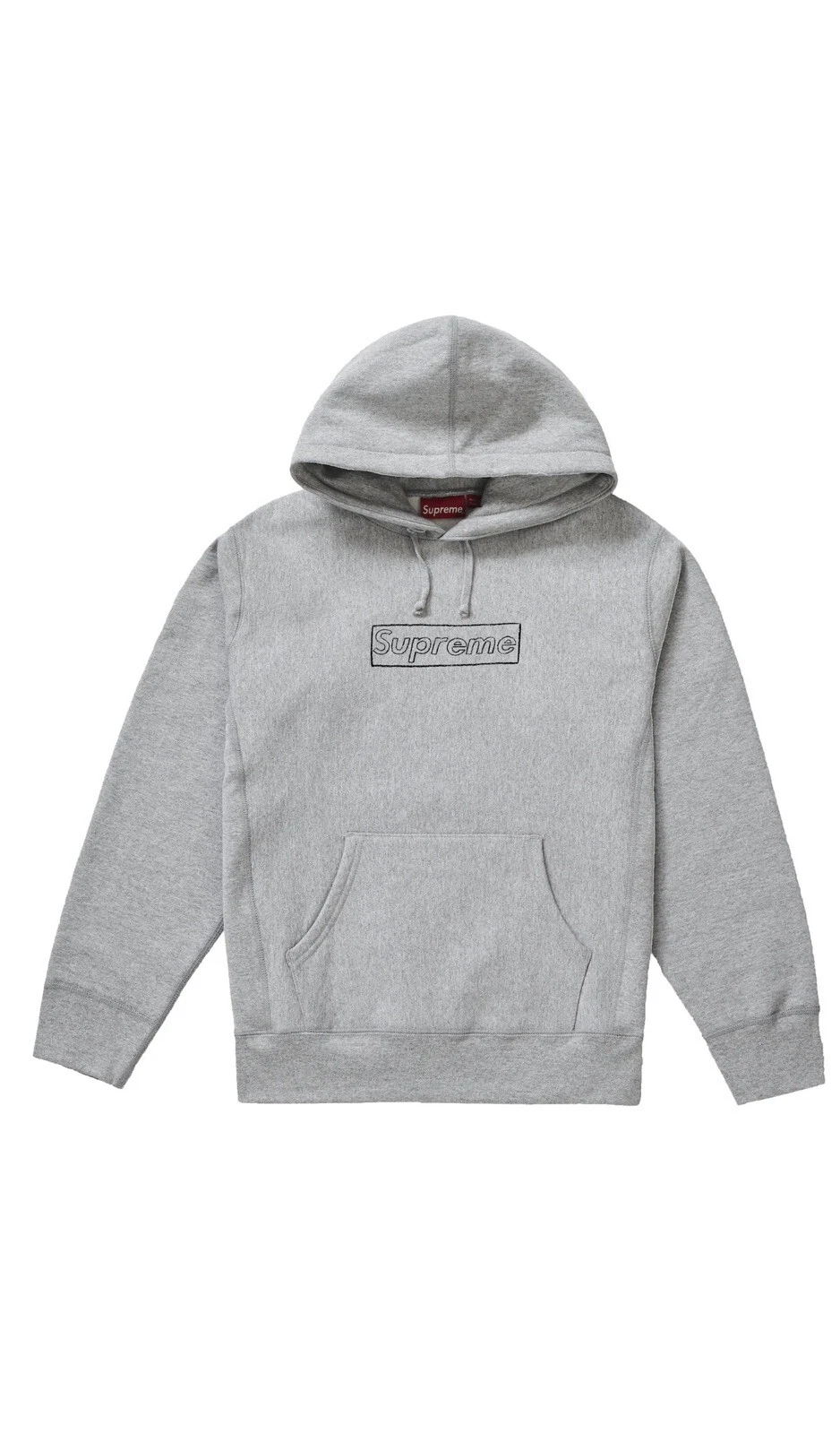 Sweat à capuche logo craie Supreme KAWS taille petite 100 % authentique 