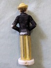 5" China Groom Salt Shaker, Molded body, Flocked Yellow hat and pants Black coat — photo 2