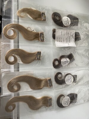 HAIR EXTENSION WHOLESALE LOTS OF 100 SET5 CLIP ON SECRET HAIR, JOSE EBER, HUMAN
