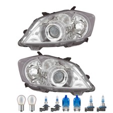 Scheinwerfer Set elektrisch Chrom inkl. Premium Lampen für Toyota Auris _E15_