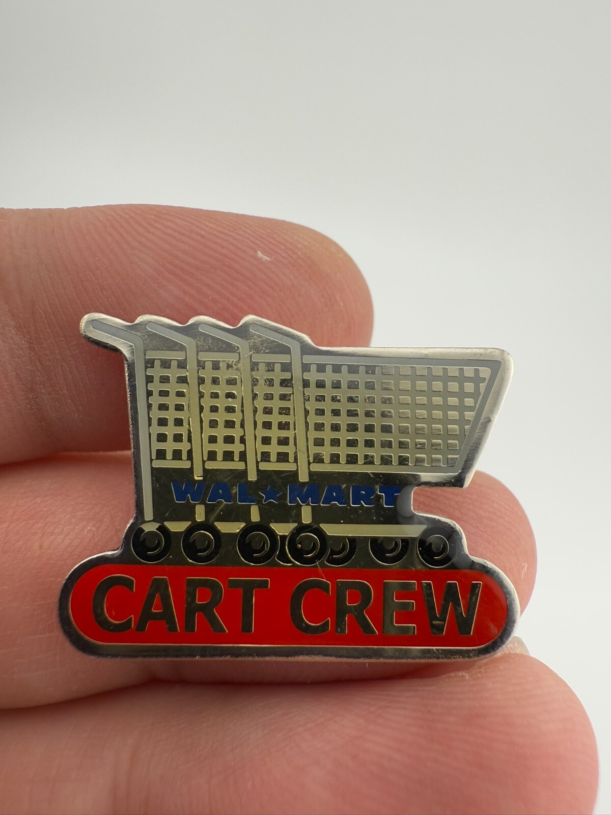 Wal-Mart Walmart Cart Crew Lapel Hat Pin