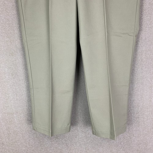 Pantaloni Dickies 36x28 Made in USA da uomo da lavoro cachi gamba affusolata vita alta tacco cerniera - Foto 3 di 16