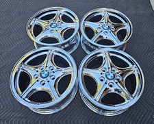 16 Newly Triple Plated Chromed Oem Factory Original Bmw Z3 Wheels Rims Model 35