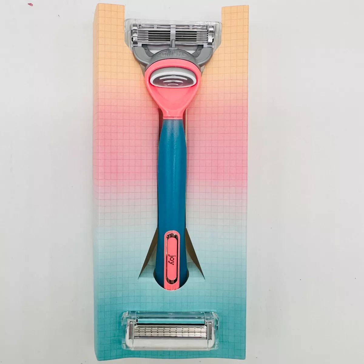 Joy Color Changing Razor for Women 1 razor 2 Cartridges X 2PACK SALE